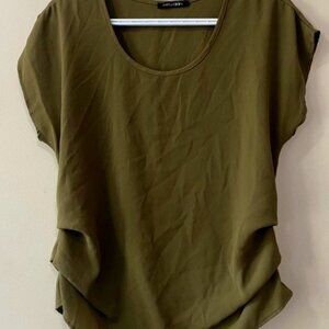 Olive green top